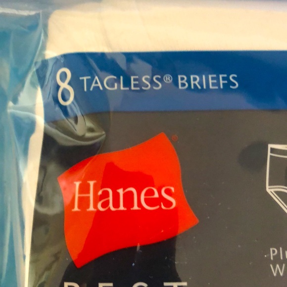 8 Pk Hanes TAGLESS Brief, comfort Flex Waistband, No Ride Up. - Picture 7 of 7
